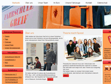 Tablet Screenshot of fahrschule-greif.com
